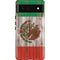 Mexican Flag Dark Wood Pixel Cases
